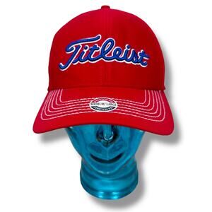 Titleist Philadelphia Phillies Golf Fitted Hat Cap Mens Medium Large Red Blue 47